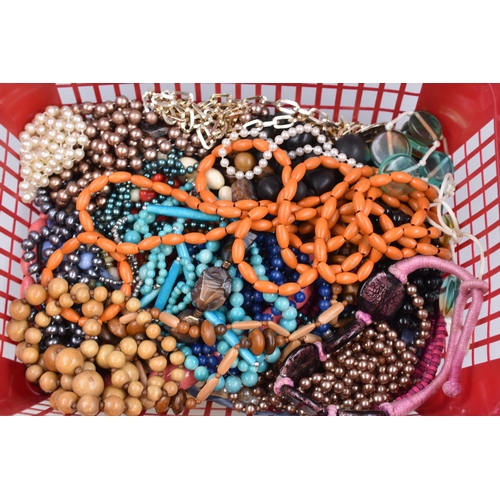 387 - Approximately Thirty Beaded Necklaces, various Designs and Lengths (all untangled and ready to be wo... 