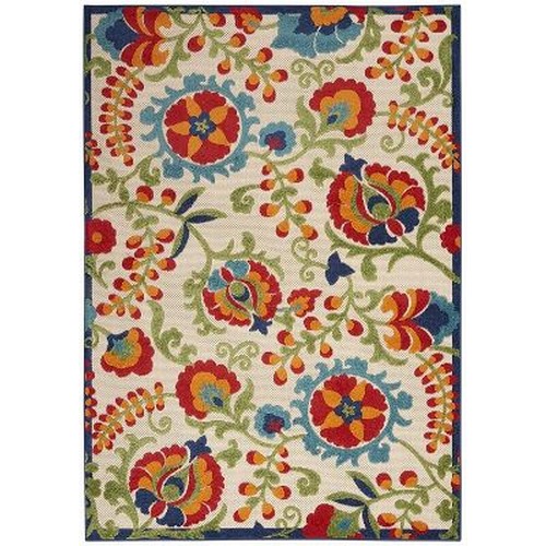 577 - A 10ft x 7ft Nourison Aloha Multicolour Indoor/Outdoor Rug, New