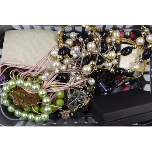 395 - A Selection of Unsorted Jewellery To Include Sterling Silver, Gold Plated, Beaded Jewellery and More