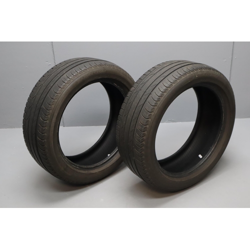 584 - Good Tread, No Punctures/repairs. Two Bridgeston Turanza T001 215/50R18 92W Tyres