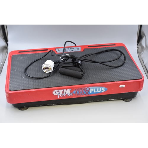 600 - Gym Form Vibro Max Plus Exercise Plate (Working)