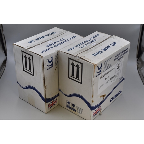 610 - Two Boxes Containing a Total of 20 Litres of Liquid Degreaser for Industrial Garage and Auto Use