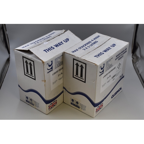 611 - Two Boxes Containing a Total of 20 Litres of Liquid Degreaser for Industrial Garage and Auto Use