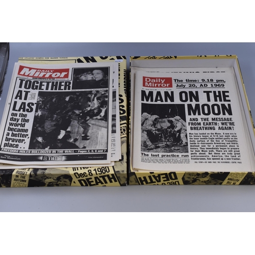 422 - Boxed Set of Historical Headlines Re-Print News Papers