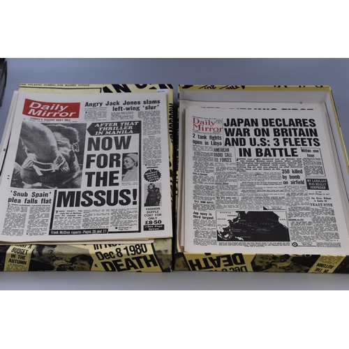 422 - Boxed Set of Historical Headlines Re-Print News Papers