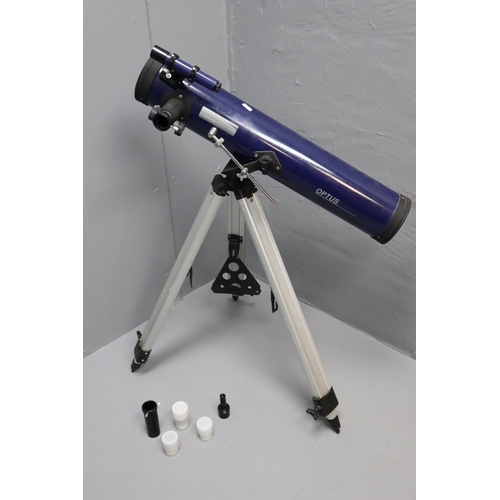 498 - OPTUS Telescope with Accessories, Missing The Front Lens Approx 37