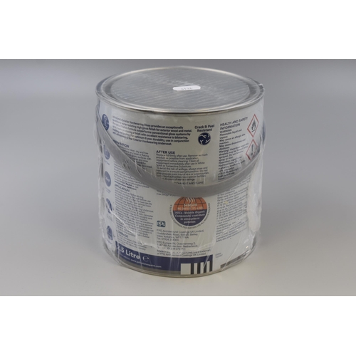 697 - Johnstone's 2.5 Litre Cream Exterior Wood and Metal Hardwearing Gloss (As Found)