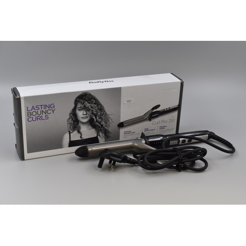 508 - A Boxed BaByliss Curl Pro 210, Powers on When Tested