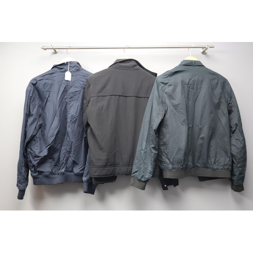 517 - Five Men’s Jackets, includes Jasper Conran Size M Jacket, Superdry Size L Jacket (inside pocke... 