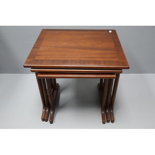 521 - Set of Three Mid Century Teak Nesting Tables