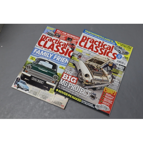 788 - A Selection of 207 Practical Classics Motoring Magazines (No Postage)