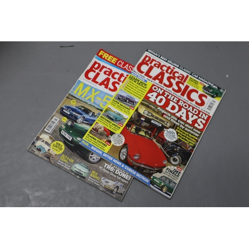 788 - A Selection of 207 Practical Classics Motoring Magazines (No Postage)