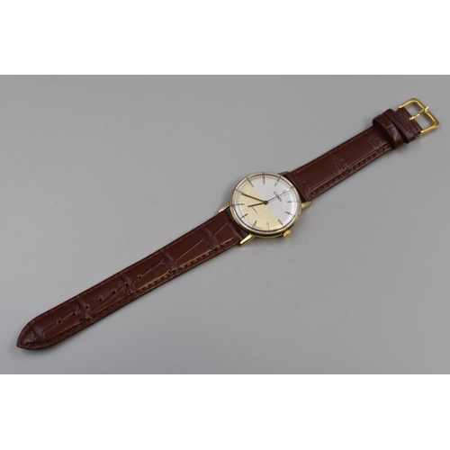 113 - Sekonda 23 Jewels Mechanical Gents Watch with Leather Strap (Working)