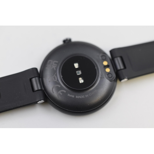 144 - Brand new and boxed Shang Wing multi-function smart watch in black with black strap. Includes chargi... 