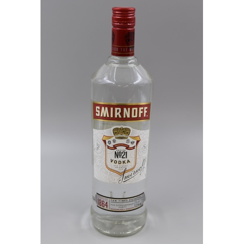 Smirnoff No21 Filtered Vodka 1ltr Sealed