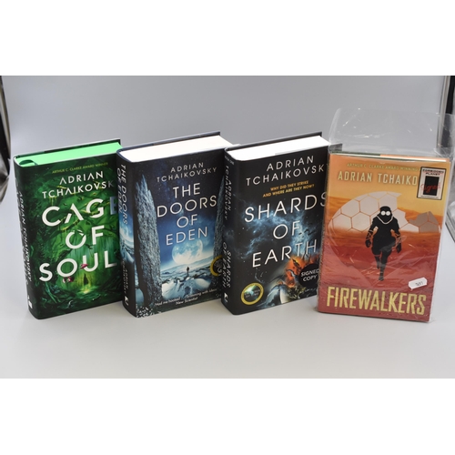 565 - Adrian Tchaikovsky: Three Signed Hardback Sci-Fi Novels ( Signed by Author) Firewalkers, Shards Of E... 