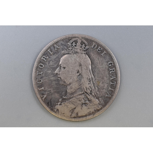 175 - Victorian Silver 1890 Half Crown