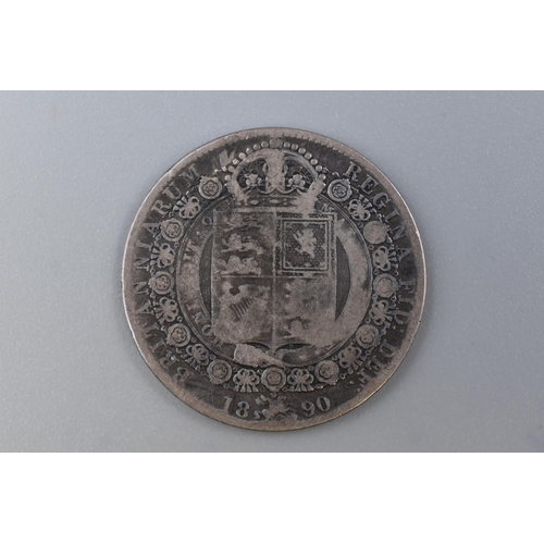 175 - Victorian Silver 1890 Half Crown