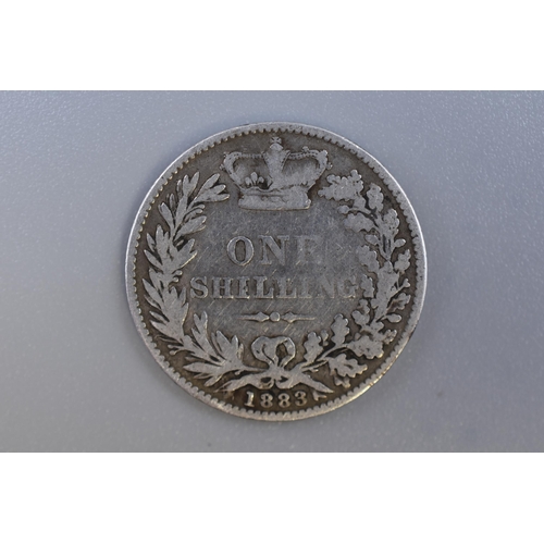 178 - Victorian Silver 1883 Shilling