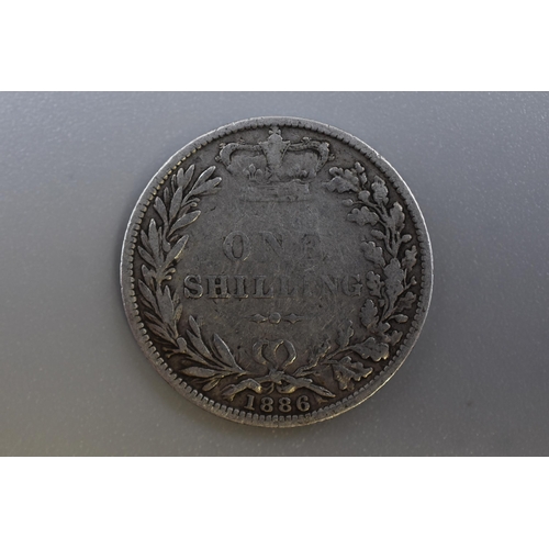 180 - Victoria Silver 1886 Shilling