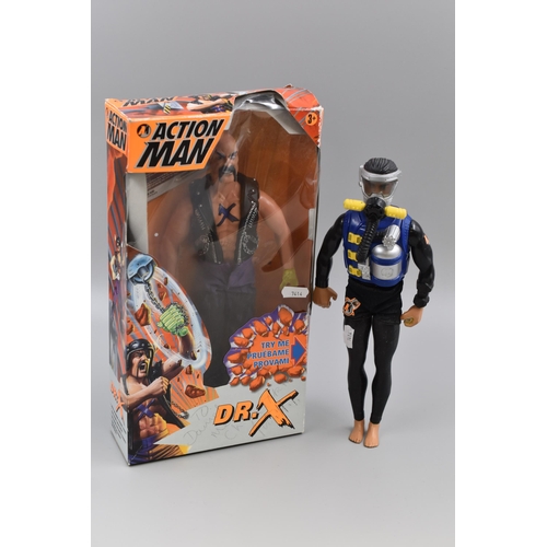 610 - Two items to include Scuba Action Man and 1990's Boxed 'Dr X' from Action Man