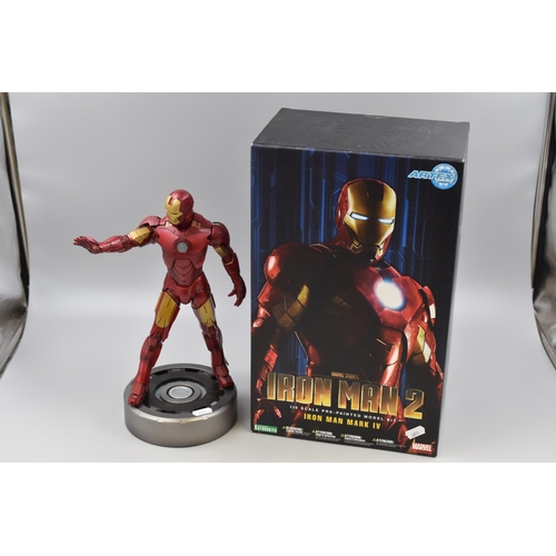 230 - Iron Man 2:Kotobukiya ARTFX Iron Man MARK IV 1/6 Scale (RARE) Complete With Original Box, Working Wh... 