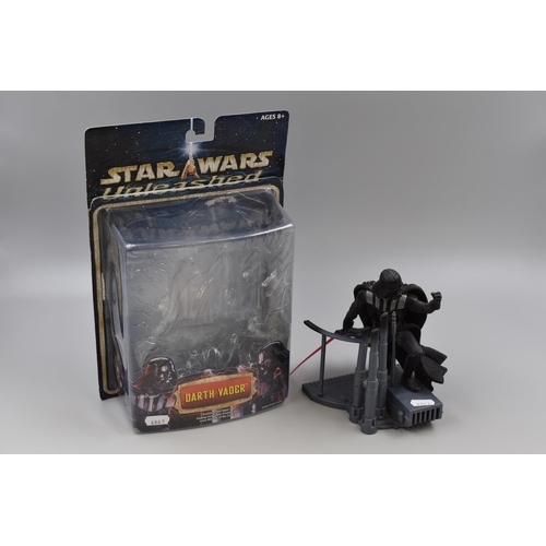 236 - Darth Vader: Star Wars Unleashed, Hasbro Darth Vader Figure With Original Packaging, Pre-Owned