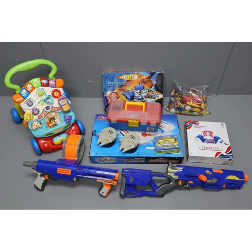 886 - Mixed Lot Including Nerf Guns, Air Hockey, Doctor Who Board Game and More