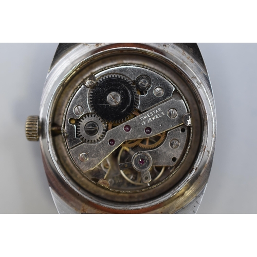 151 - Timestar 17 Jewels Mechanical gents Watch (Working)