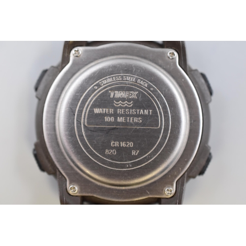 154 - A Timex Expedition Digital Compass Indiglo Digital Watch (Working)