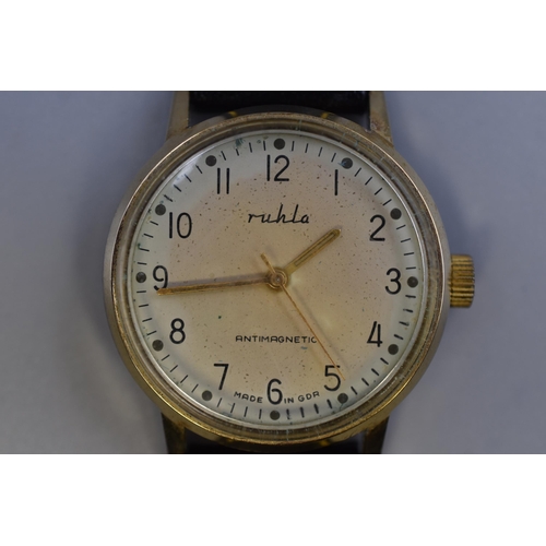 158 - Vintage Ruhla (GDR) Automatic Gents Watch (Working)