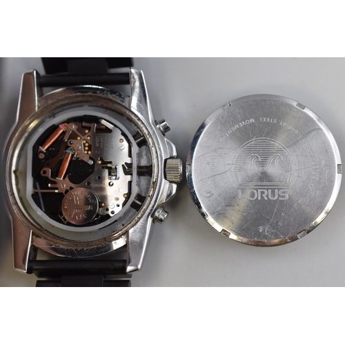 165 - Lorus Quartz Chronograph Gents Watch (Working)