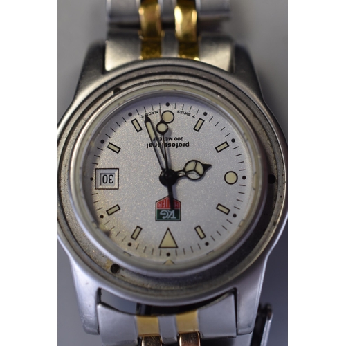 167 - Genuine Tag Heuer WD1421 Watch (Spares or Repairs)
