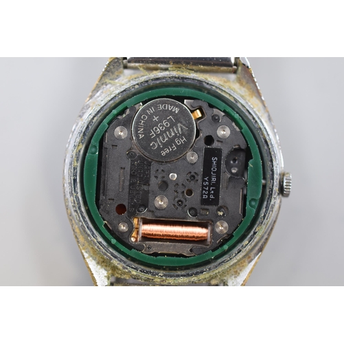 179 - A Lorus Water Resistant Black Dial Gents Quartz Watch, Working