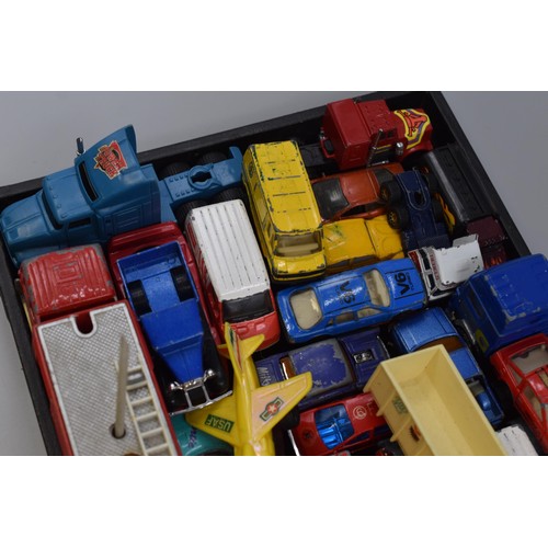 192 - Mixed Tray of Toy Vehicles Including Diecast Cars and More