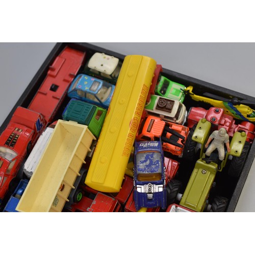 192 - Mixed Tray of Toy Vehicles Including Diecast Cars and More