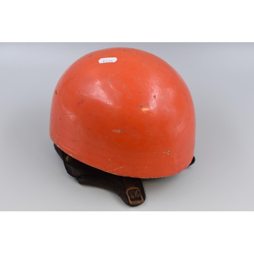 353 - Vintage Cromwell Motorcycling Crash Helmet. A pudding basin shape helmet made in England by Cromwell... 