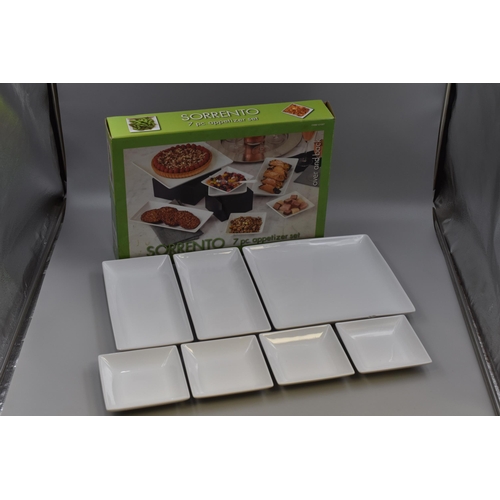 375 - Sorrento 7 Piece Appetizer Set complete with Box