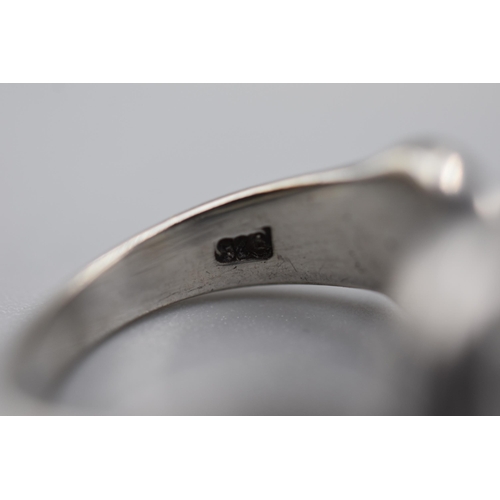 23 - Silver 925 Swirl Ring (Size R). Complete in Presentation Box