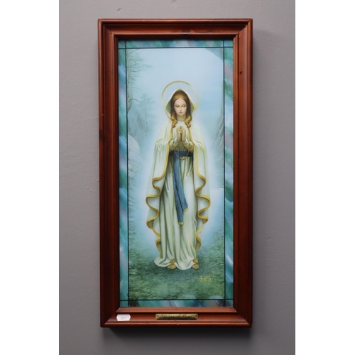 405 - Limited Edition Illuminating 'Vision of Mary' by Hector Garrido (Untested) Approx 23