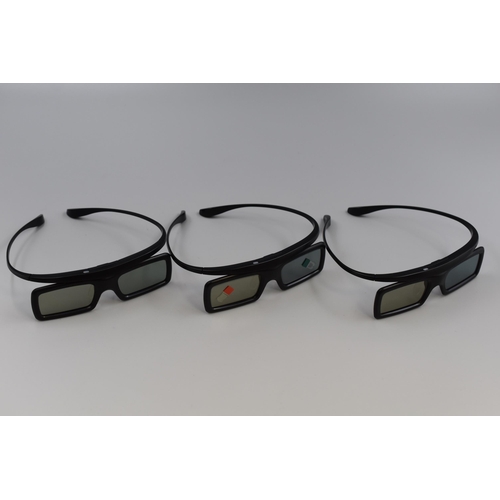 421 - A Set of Three Samsung 3D Glasses