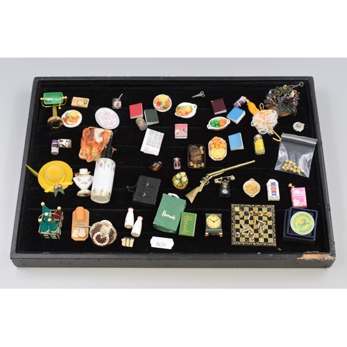 86 - A Selection of Various Dolls House Accessories. To Include Tins, Harry Potter Book, Food Items, Read... 