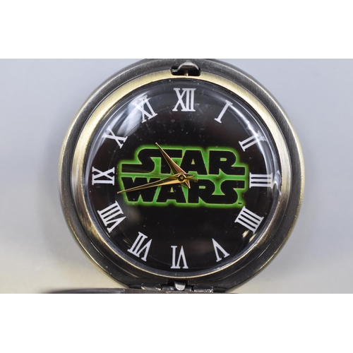 100 - Collectable Star Wars Pocket Watch on Chain