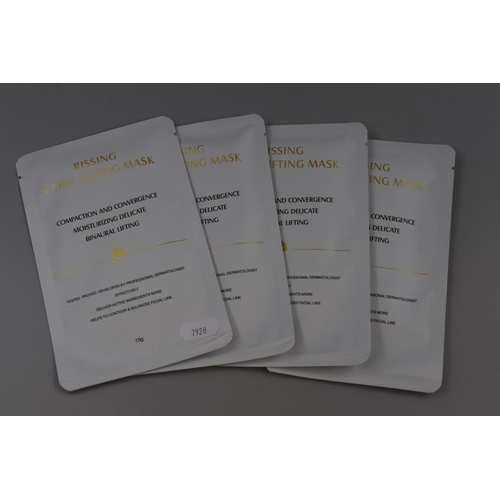 440 - Four New Packs of Lifting Double Chin Reducer Masks