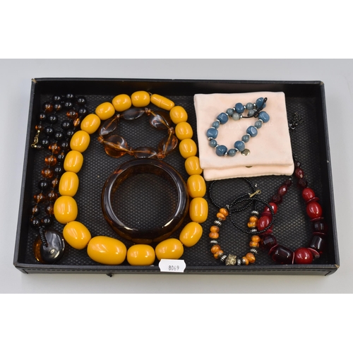 479 - Selection of Beaded Jewellery and Three Bracelets