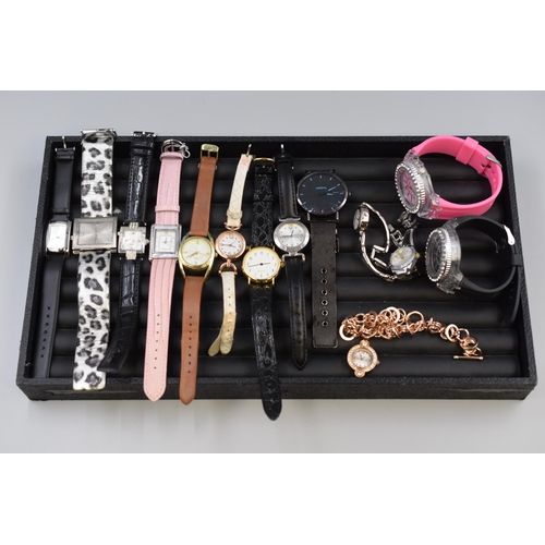 130 - Mixed Selection of Watches, includes Two Light Up Geneva Watches