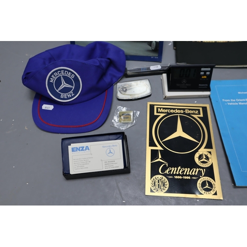 495 - A Selection of Mercedes-Benz Items. Includes A Large Selection of In Aller Welt Magazines, Mercedes ... 