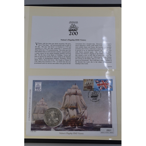 209 - Trafalgar Bicentenary: Folder Containing a Large Selection of First Day Cover Stamps and Commemorati... 