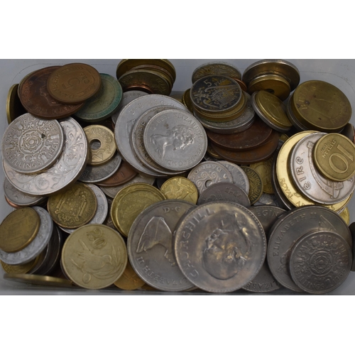 219 - A Selection of Unsorted UK and Worldwide Coinage, Approx 1.2KG