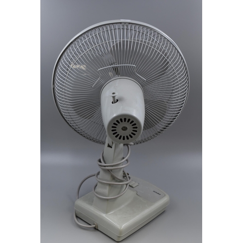 535 - Pifco Desk Fan with 3 Speed Settings (Powers On When Tested)